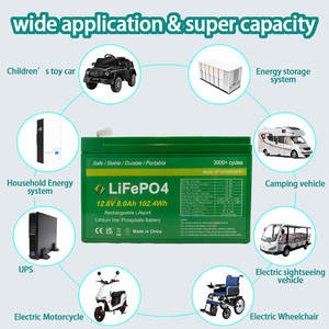 DIY电池盒，太阳能存储，家用电源系统EBAK 18650 EBAK电池Lifepo4棱柱形电池12.8V 8Ah - Product Image 5