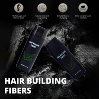 Fibre de coton de kératine biologique en gros naturelle de longue durée Fibres capillaires de marque privée Fibre de renforcement des cheveux en poudre pour le maquillage des cheveux