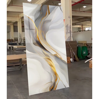 Panel de pared de mármol de PVC de diseño moderno Hoja de PVC impermeable UV para decoración de paredes para hotel-Precio de fábrica