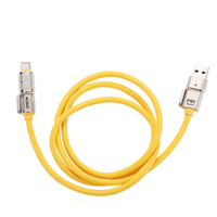 Nuevo producto 240W Carga rápida USB Tipo C trenzado 4 en 1 Cable de carga para cargador de teléfono móvil