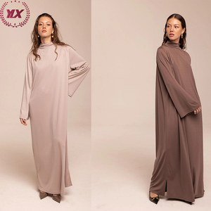 <span class=keywords><strong>Abaya</strong></span> Modest Jersey vestidos ropa islámica nuevo Color tradicional Clásico esencial de longitud completa liso para mujeres musulmanas adultos - Product Image 1