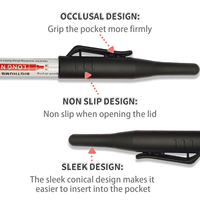 Stylo marqueur à tête longue de 30mm, imperméable, décoration à séchage rapide, multifonction, trou profond, encre noire/bleue