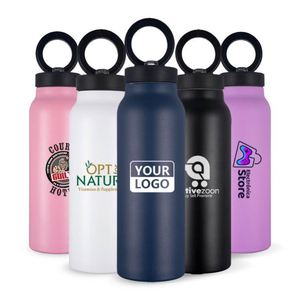 กระติกน้ำเก็บความร้อนแบบใหม่ ขนาด 24 ออนซ์ ผลิตจากโลหะ พร้อมที่ยึดโทรศัพท์ ทำจากสแตนเลสสตีล ใช้กับแม่เหล็กได้ - Product Image 6