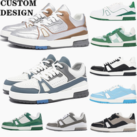 Baskets en cuir pour hommes, nouvelle collection, tendance, personnalisé, petites commandes, rétro, chaussures de basket-ball, SkateBoard
