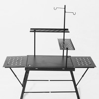 Ensemble table et chaises pliantes modulaires IGT en alliage d'aluminium à dossier haut pour voyageurs, camping et pique-nique en extérieur