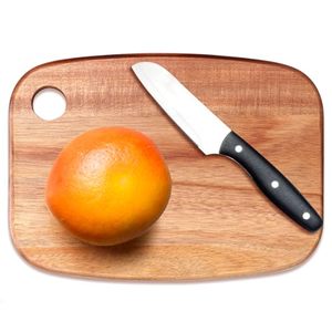 Mini Tabla de Cortar de Bambú con Orificio para Colgar, Doble Cara, Ecológica, Utensilios de Cocina para Frutas - Product Image 1