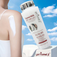 Lotion corporelle hydratante et éclaircissante au lait de chamelle, vitamine E (VE), glycérine et collagène, 450 ml