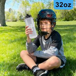 Gourde Sport 1L Sans BPA Prise en Main Facile, Matériau PP5, Bouchon à Pression pour Hockey et Sport - Product Image 6