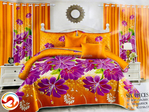 סיטונאי פוליאסטר מודפס מסך מסך מסך מסך אוסף הדרה דה מואר en coton 4pcs מיטת כיסדין גיליון הרכב de literie - Product Image 4