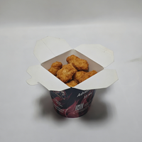 Boîte alimentaire jetable personnalisable à fond rond pour snacks, frites, nouilles et barbecue