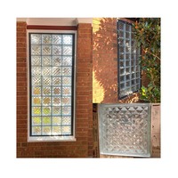 Blocs de verre creux à vendre Fournisseurs de blocs de verre de construction coupe-feu Mur de séparation de bloc de verre décoratif transparent à motif de crête