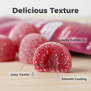 Permen Probiotik Wanita Dewasa dengan Cranberry 5 Miliar CFU-OEM ODM Kesehatan Pencernaan & Tulang Bebas <span class=keywords><strong>Gluten</strong></span> Suplemen Ketogenik - Product Image 4