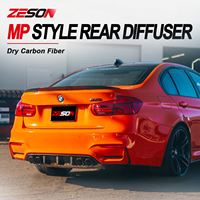 Diffuseur arrière ZESON en fibre de carbone sèche style MP pour BMW M3 F80 M4 F82 F83 2014-2018