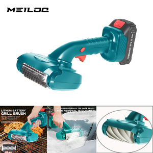 Lithium Battery Grill Brush Stainless Steel Bristles Detachable Head <b>BBQ</b> Cleaning <b>Tool</b> - Product Image 5