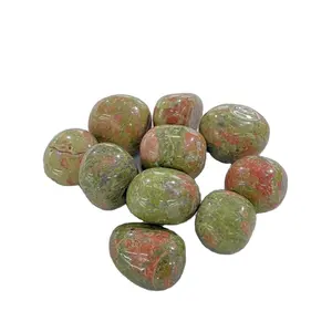 Wholesale Gemstone Polished Healing Crystals Unakite tumble Chakra Stones for fengshui