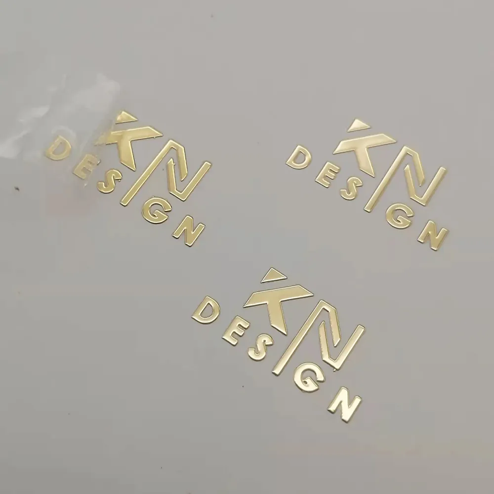 Sunglasses custom logo sticker mini adhesive letters silver gold glasses spectacle symbol logo sticker decoration nickel sticker