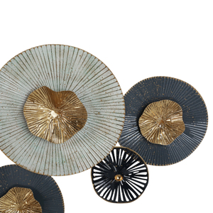 Decorazione da Parete in Metallo a Forma di Nenuphar, Elemento Decorativo Sospeso per Camera da Letto, Soggiorno e Bagno - Product Image 5