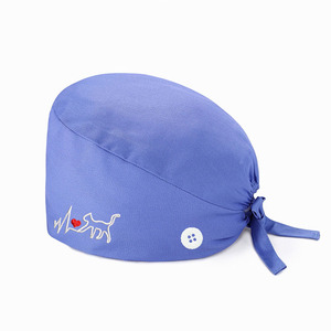 หมวกผ่าตัดผ้าฝ้ายระบายอากาศได้ดี ปัก/สกรีนโลโก้ตามสั่ง สำหรับพยาบาลและแพทย์ - Product Image 4