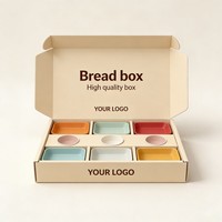 Boîte cadeau en carton ondulé de haute qualité, boîte alimentaire personnalisée, supports pour sauces, frites, ailes de poulet, anneaux d'oignon, boîte à emporter pour pain