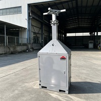 Caméras de surveillance portables d'extérieur avec indice de protection IP65, tours de sécurité mobiles, cuboïdes de sécurité pour la surveillance des usines