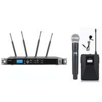 Système UHF sans fil ULXD4D avec microphone dynamique portable True Diversity pour le chant en extérieur, le KTV, les conférences, les spectacles et les grands événements