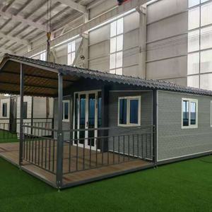 Villa préfabriquée de 20 à 40 pieds Maison en conteneur extensible Grand-mère à plat Maison mobile préfabriquée portable de 1 à 5 chambres à coucher avec cuisine - Product Image 1