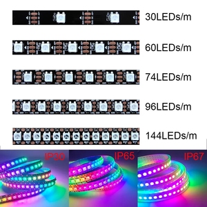 5V ws2812b kỹ thuật số linh hoạt cá nhân địa chỉ pixel LED Strip RGB LED Strip 30/60/74/96/144pixel/LED/m thông minh ánh sáng - Product Image 2