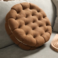 Coussins de sol doux remplissage PP coton salon chambre à coucher coussin de siège en forme de Biscuit oreiller en gros