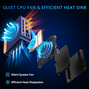 มินิเดสก์ท็อปพีซีราคาดี <span class=keywords><strong>Intel</strong></span> N100 <span class=keywords><strong>NUC</strong></span> DDR4 WiFi Win11 Pro Linux สำหรับธุรกิจสำนักงานที่บ้านคอมพิวเตอร์ SSD EU JP UK - Product Image 5