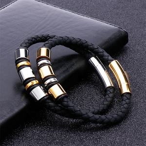 2020 Nieuwkomers Zwart Lederen Armband Transfer Spirituele Kralen Eenvoudige Koppels Armbanden - Product Image 5