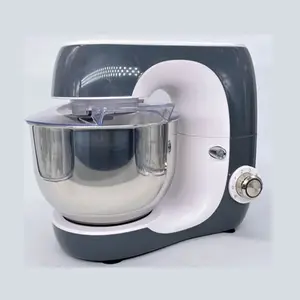 Desain ringkas dalam sistem gir planet warna mengkilap mangkuk 5L S Robot dapur profesional multifungsi Mixer berdiri untuk memanggang