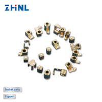 13A 15A 18A Contact Metal Plug Pin 48MM Brass Extension Power Strip Parts Switch Socket Terminal Stamping for Electronics