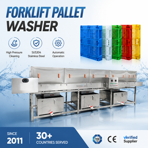 Máquina industrial de lavado de palets de plástico para piscinas de palets de alquiler, reparación, reacondicionamiento y limpieza de bandejas de montacargas - Product Image 2