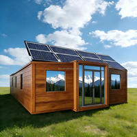 Maison mobile pliable de luxe 2 3 chambres Maison préfabriquée modulaire Tiny Home 20 pieds 40 pieds Maison conteneur préfabriquée extensible avec énergie solaire