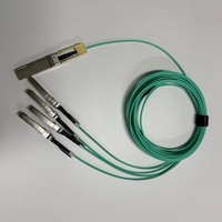 Câble AOC QSFP28 vers 4x25G SFP28 MPO 100G compatible générique, 5G PoE, haute densité, pour interconnexion de rack, réseau d'entreprise