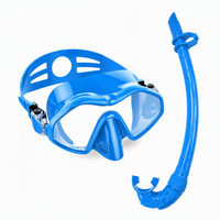 DOVOD Ensemble masque et tuba de plongée unisexe OEM, lentille en PVC, jupe en silicone, équipement de plongée sous-marine