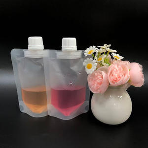 Bolsa de plástico transparente de PE de 30 ml de grado alimenticio, a prueba de fugas, con barrera de aire, resellable, pequeña, con boquilla, para jugo, leche, café - Product Image 6