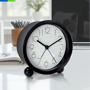 Horloges de bureau à quartz de style antique rappel de l'heure mécanisme mécanique matériau en verre forme circulaire rétro-éclairage voyage scolaire - Product Image 4