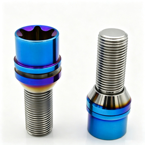 Écrous de roue en titane couleur personnalisée, lot de 20 pièces pour BMW M12 M14 disponibles, finition bleu brûlé, écrous coniques de course - Product Image 5
