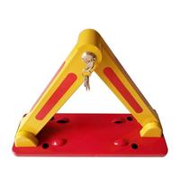 YH2055 Bloqueur de stationnement triangulaire fixé au sol, dispositif de sécurité routière