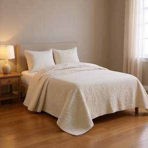 Juego de Cubrecamas Reversibles DB Cream Twin, 100% Poliéster, 3 Piezas, para Todas las Temporadas - Product Image 2