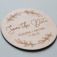 Invitations de mariage personnalisées en bois, cartes « Save the Date », cadeaux pour les invités