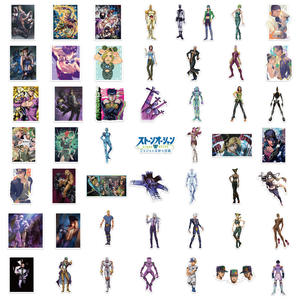 50ชิ้นอะนิเมะ jojos การผจญภัยที่แปลกประหลาดหินทะเลสติกเกอร์กราฟฟิตีสำหรับขวดแล็ปท็อปป้ายสติกเกอร์มัง<span class=keywords><strong>ง</strong></span>ะกันน้ำ - Product Image 3