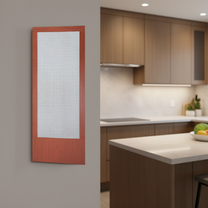 Panneau arrière perforé, hauteur 220 cm, largeur 105 cm, couleur bois de cerisier, quincaillerie de cuisine - Product Image 3