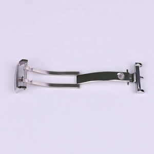 <span class=keywords><strong>Boucle</strong></span> de montre papillon de déploiement en acier inoxydable <span class=keywords><strong>or</strong></span> rose de luxe pour fermoir de montre de 18mm pour montre Glashutte - Product Image 6