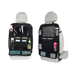 Trend ing New Listing Auto Rücksitz Organizer Aufbewahrung tasche Kids Kick Protector mit 9 Taschen