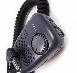 SMC-34 Gaodaptt Handheld Microphone with Swivel <b>Clip</b> Volume & Remote Control 2.5 mm Earpiece Wired Communication Metal Material - Product Image 2