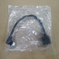 Sağ açı RJ45 erkek kadın 0.25M uzatma kablosu CAT5e/CAT6 ağ Internet genişletici PVC ceket FTP kalkan çıplak bakır