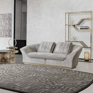 Ensemble de canapés Chesterfield de luxe MR Design 123 sièges en tissu suédé combinaison gratuite pour la maison, la villa et l'hôtel - Product Image 3