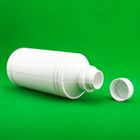 Bouteille en plastique avec bouchon à vis de 1000 ml, logo personnalisé, impression sérigraphique HDPE, emballage industriel